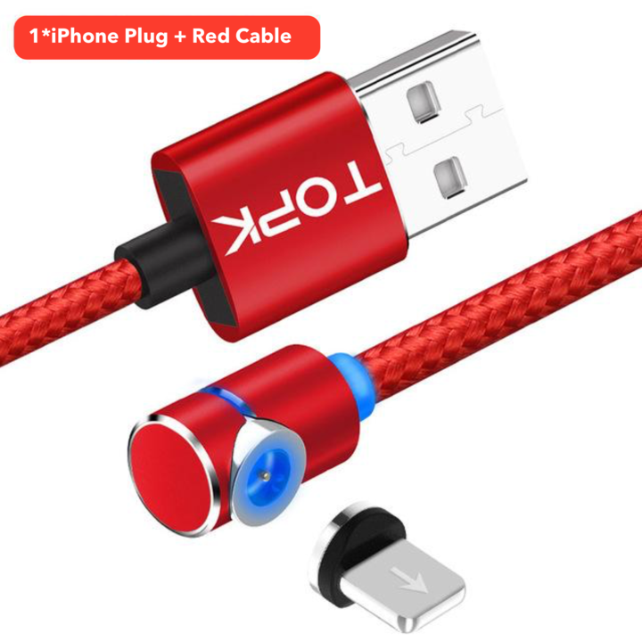 Magnetisches Micro-USB-Kabel, um 360 Grad drehbares magnetisches Lade-Handy-Ladekabel