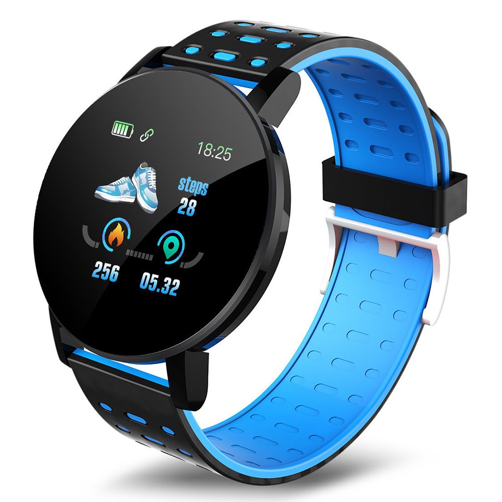119 Plus Bluetooth Smart Watch – Heart Rate Monitor, Fitness Tracker, 7-Day Battery