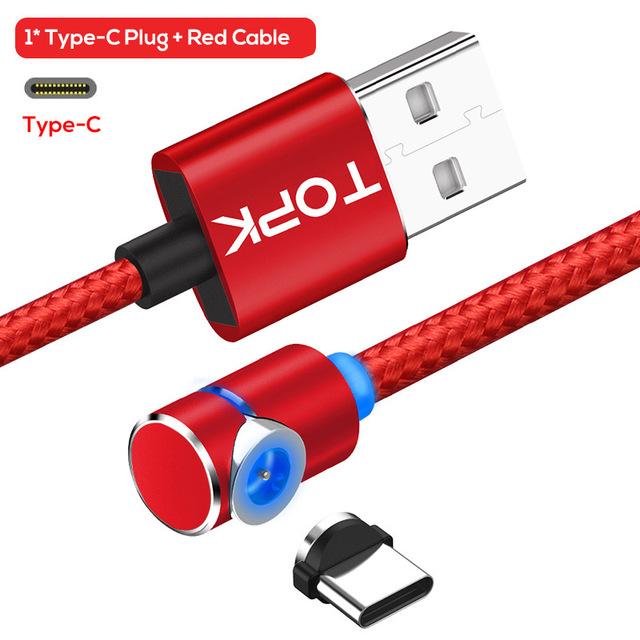 Magnetisches Micro-USB-Kabel, um 360 Grad drehbares magnetisches Lade-Handy-Ladekabel