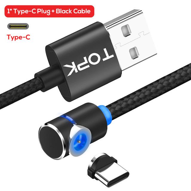 Magnetisches Micro-USB-Kabel, um 360 Grad drehbares magnetisches Lade-Handy-Ladekabel