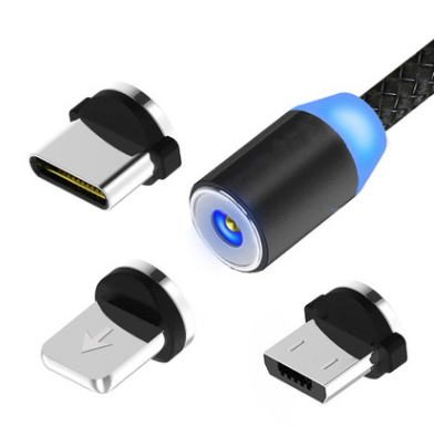 Magnetisches Micro-USB-Kabel, um 360 Grad drehbares magnetisches Lade-Handy-Ladekabel