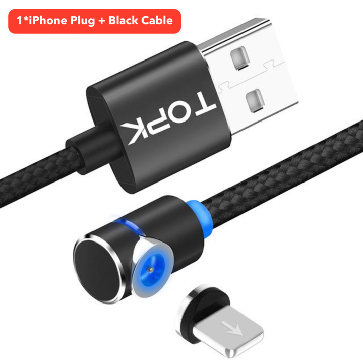 Magnetisches Micro-USB-Kabel, um 360 Grad drehbares magnetisches Lade-Handy-Ladekabel