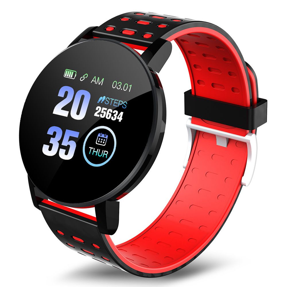 119 Plus Bluetooth Smart Watch – Heart Rate Monitor, Fitness Tracker, 7-Day Battery