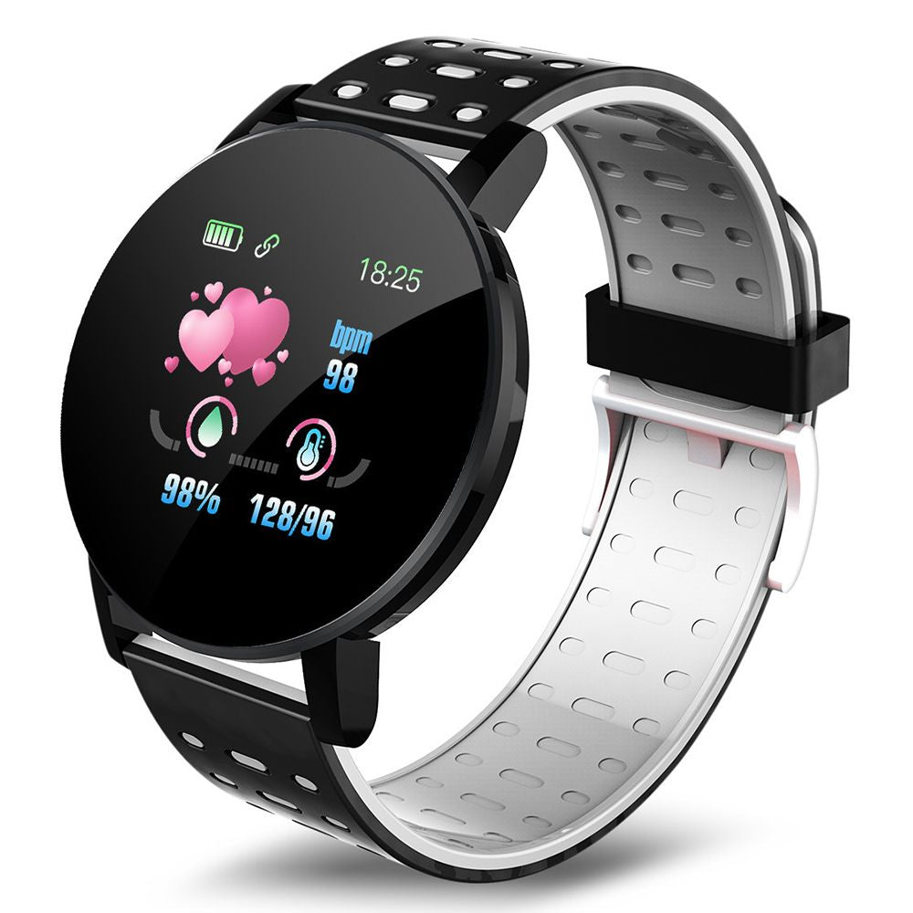 119 Plus Bluetooth Smart Watch – Heart Rate Monitor, Fitness Tracker, 7-Day Battery