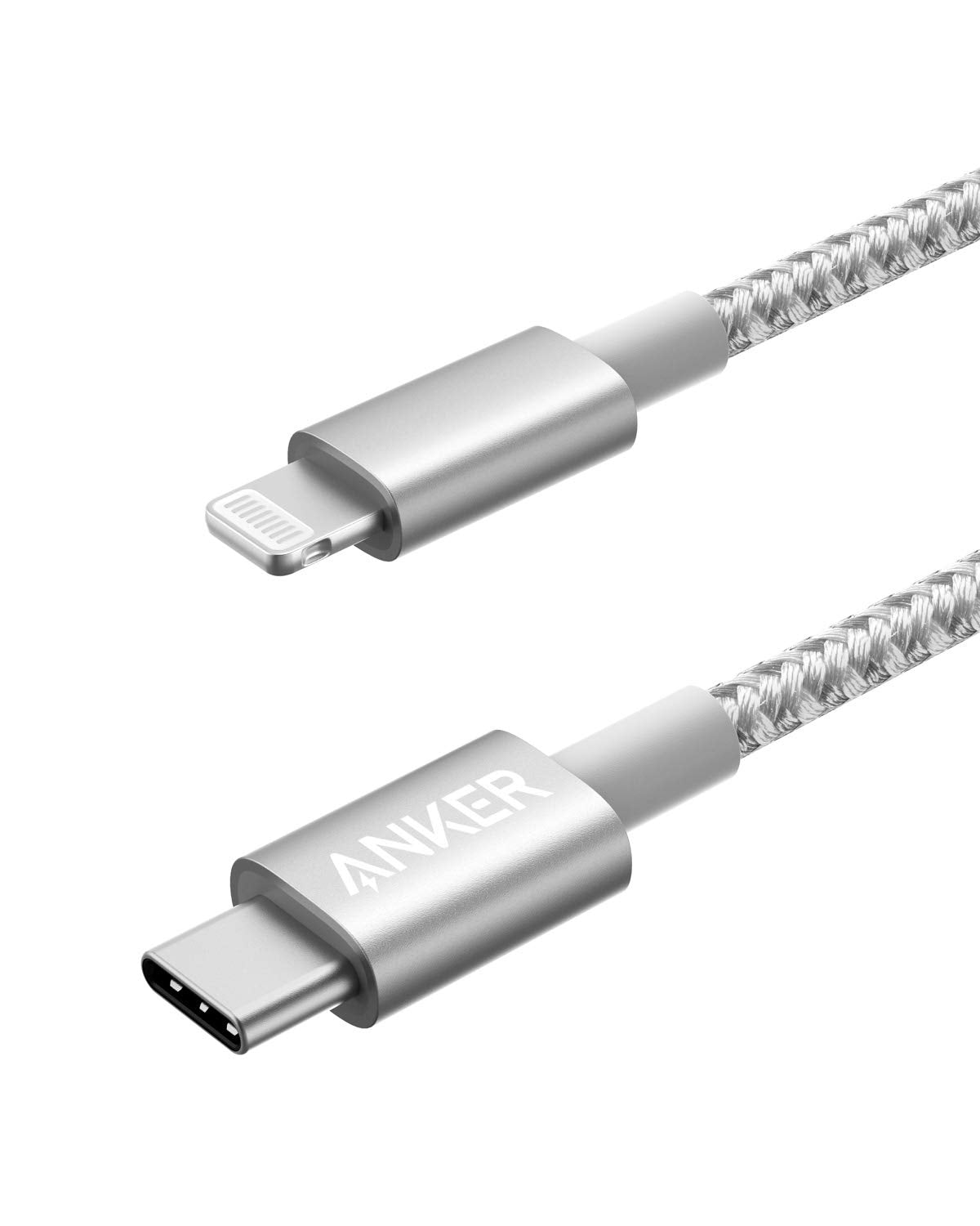 Anker 331 USB-C to Lightning Cable, MFi Certified, Nylon Braided, Fast Charge for iPhone, 1ft / 6ft / 10ft