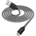 Chargeworx Geflochtenes Lightning-auf-USB-A-Ladekabel, 0,9 m, Robustes Textilkabel