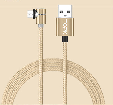 Magnetisches Micro-USB-Kabel, um 360 Grad drehbares magnetisches Lade-Handy-Ladekabel