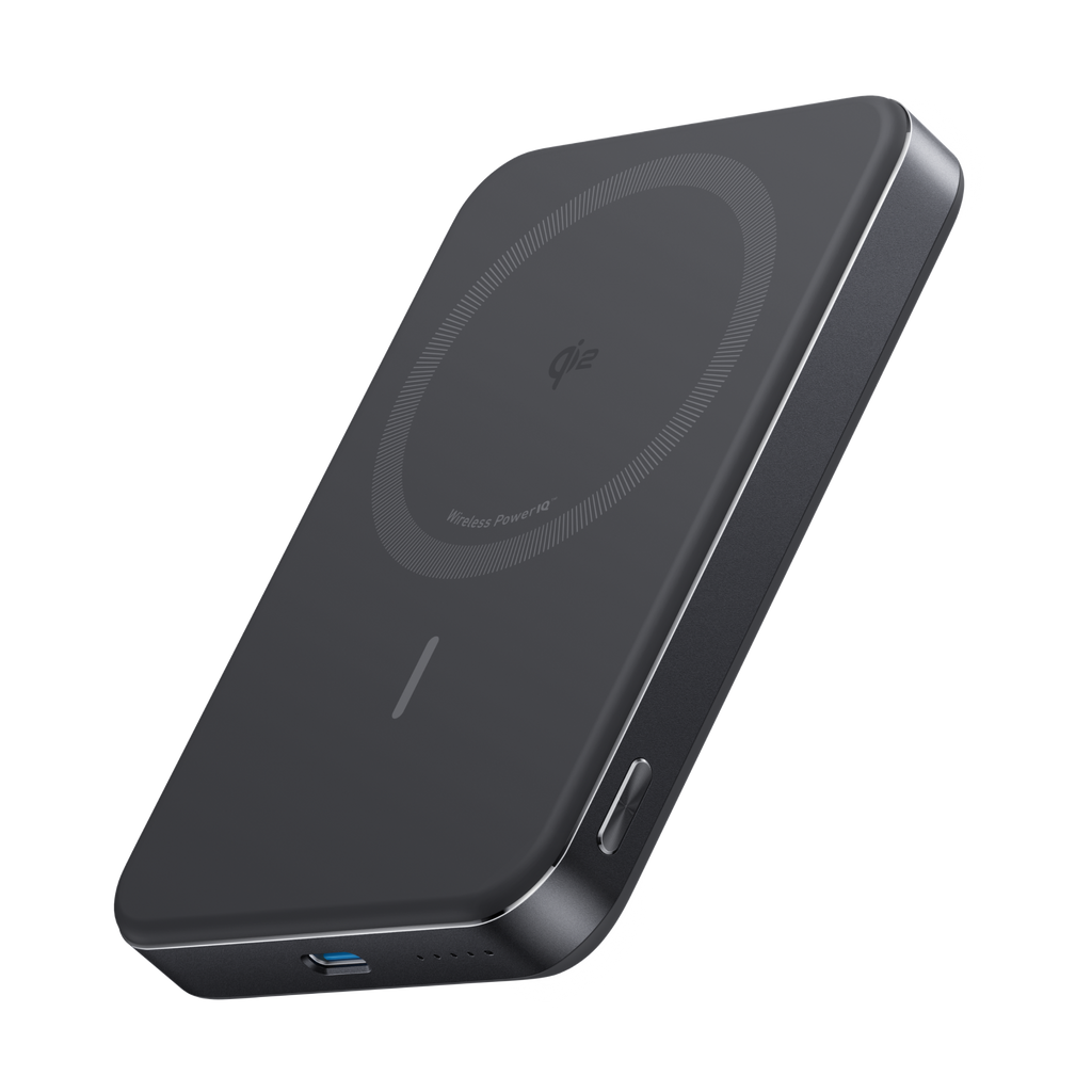 Anker MagGo Power Bank 10K Slim, Qi2 15W Wireless Charging, 10,000mAh, USB-C 30W, MagSafe Compatible for iPhone