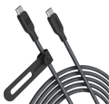 Anker USB-C cable with two connectors on a transparent background