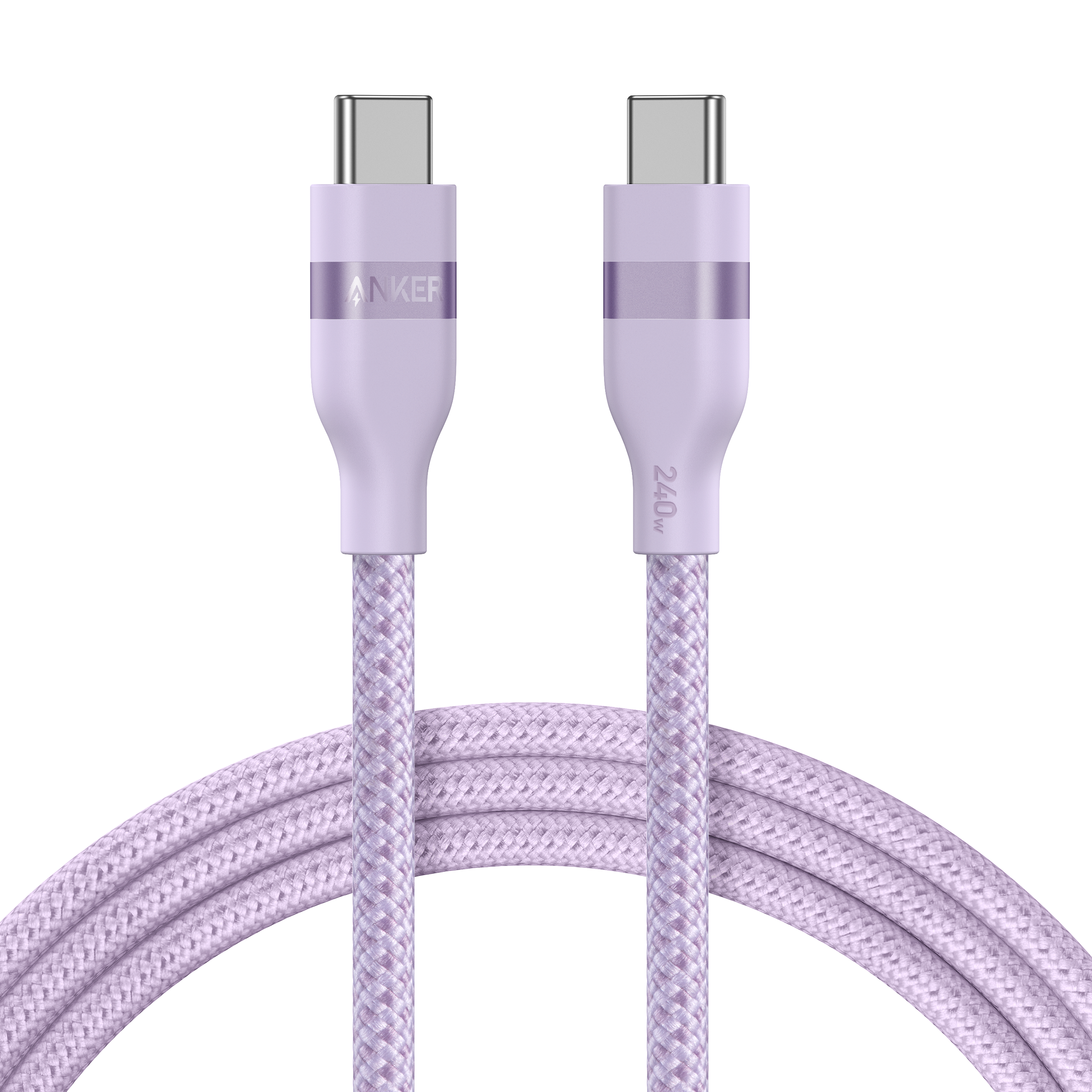 Anker USB-C auf USB-C Kabel (0,9 m / 1,8 m, 240W, Geflecht aus recycelten Materialien)