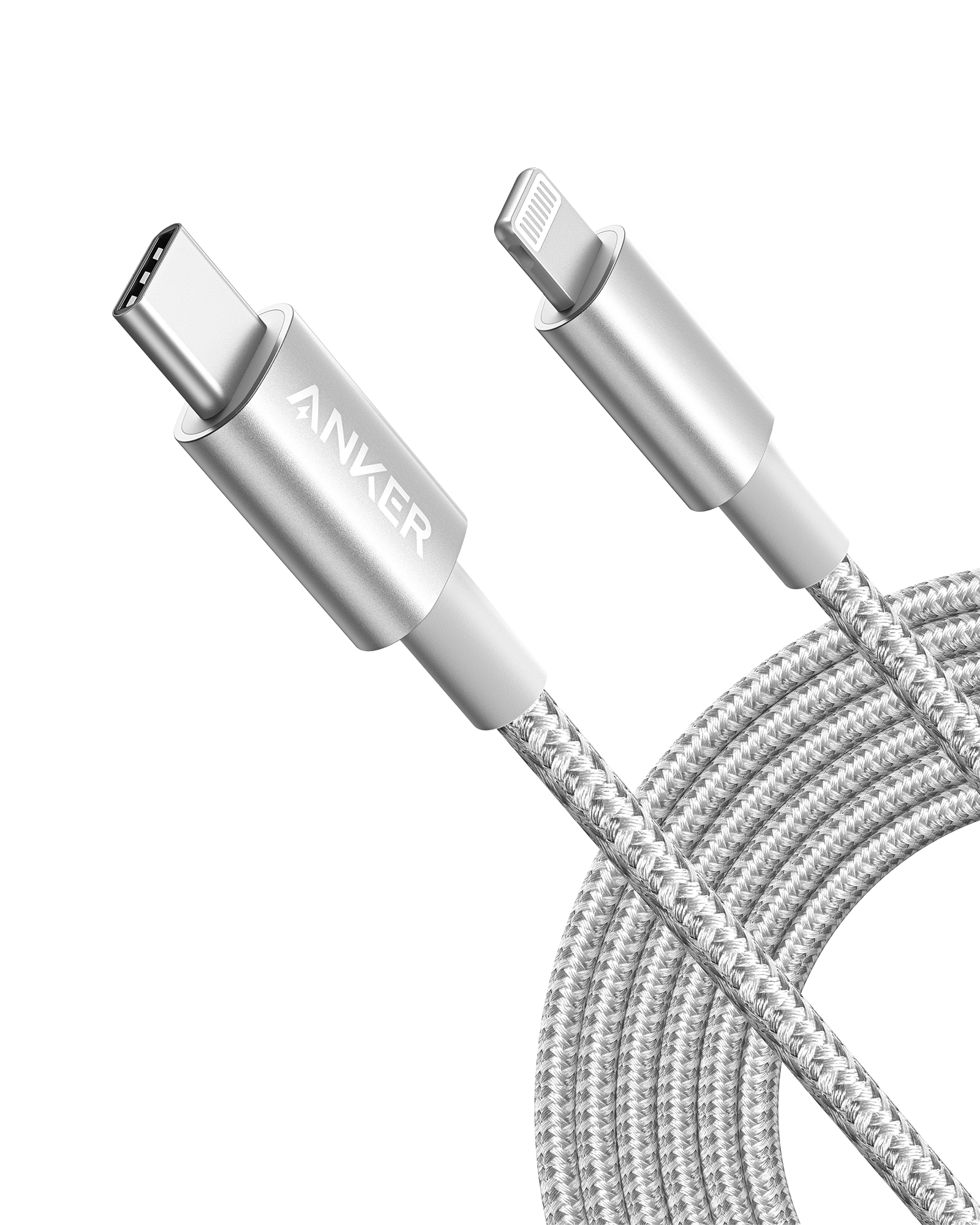 Anker 331 USB-C to Lightning Cable, MFi Certified, Nylon Braided, Fast Charge for iPhone, 1ft / 6ft / 10ft