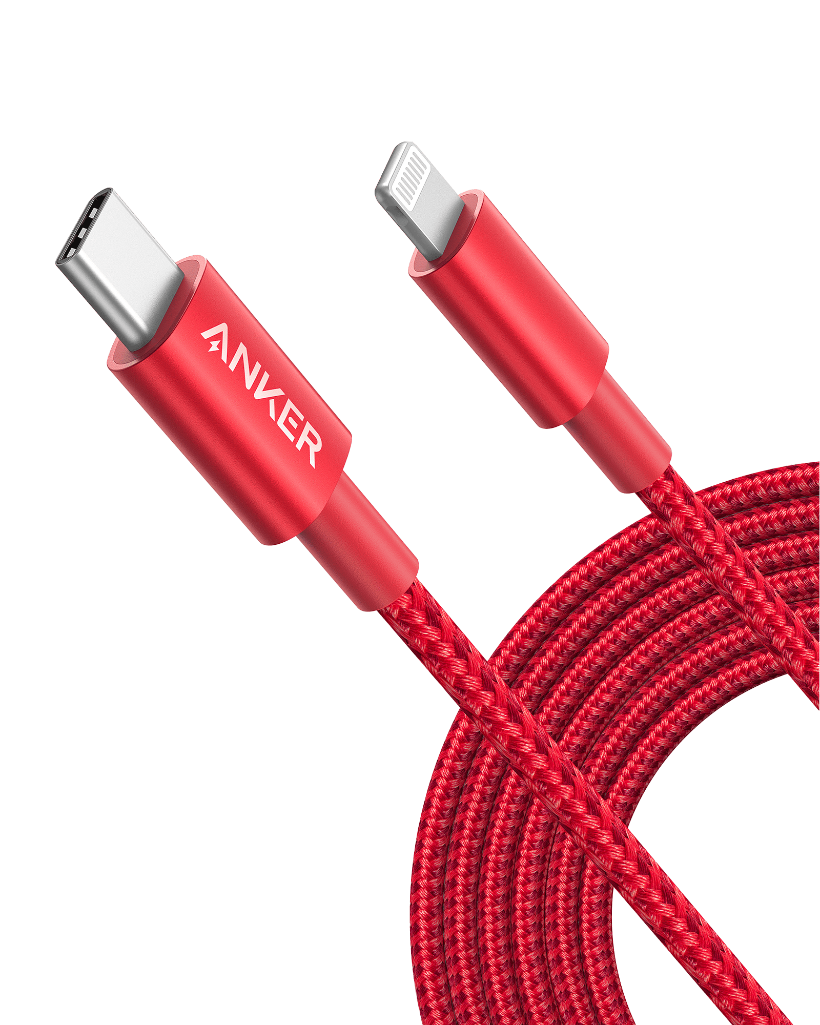 Anker 331 USB-C to Lightning Cable, MFi Certified, Nylon Braided, Fast Charge for iPhone, 1ft / 6ft / 10ft
