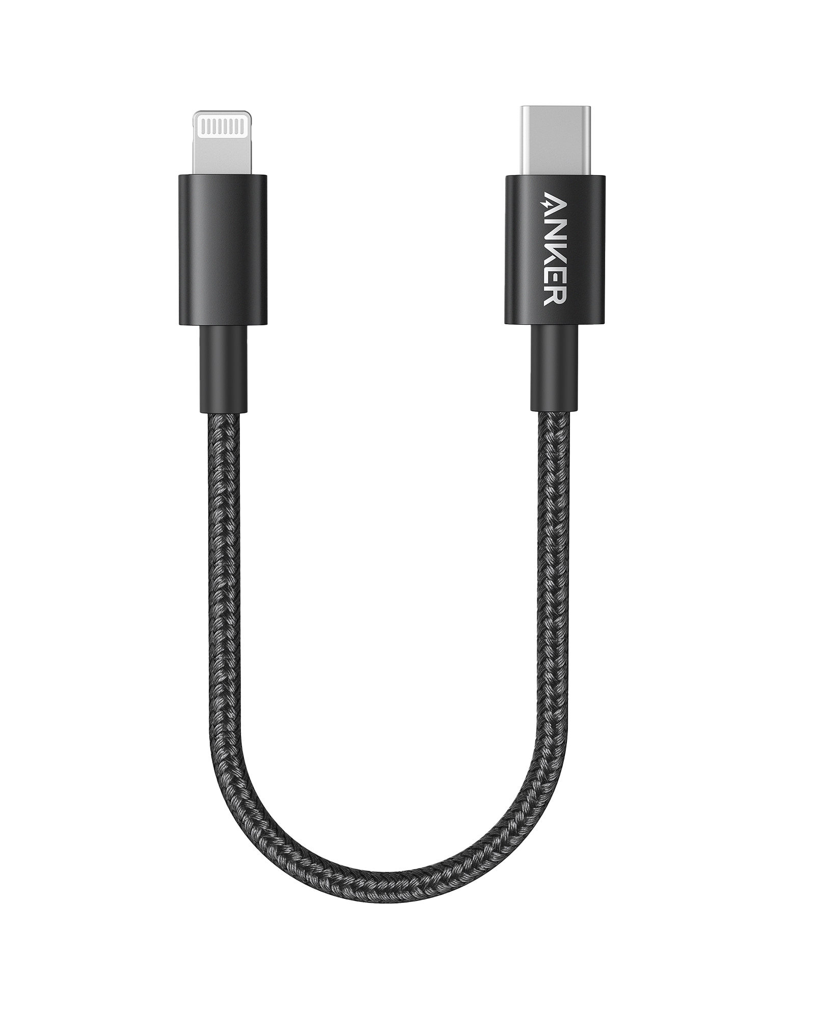 Anker 331 USB-C to Lightning Cable, MFi Certified, Nylon Braided, Fast Charge for iPhone, 1ft / 6ft / 10ft