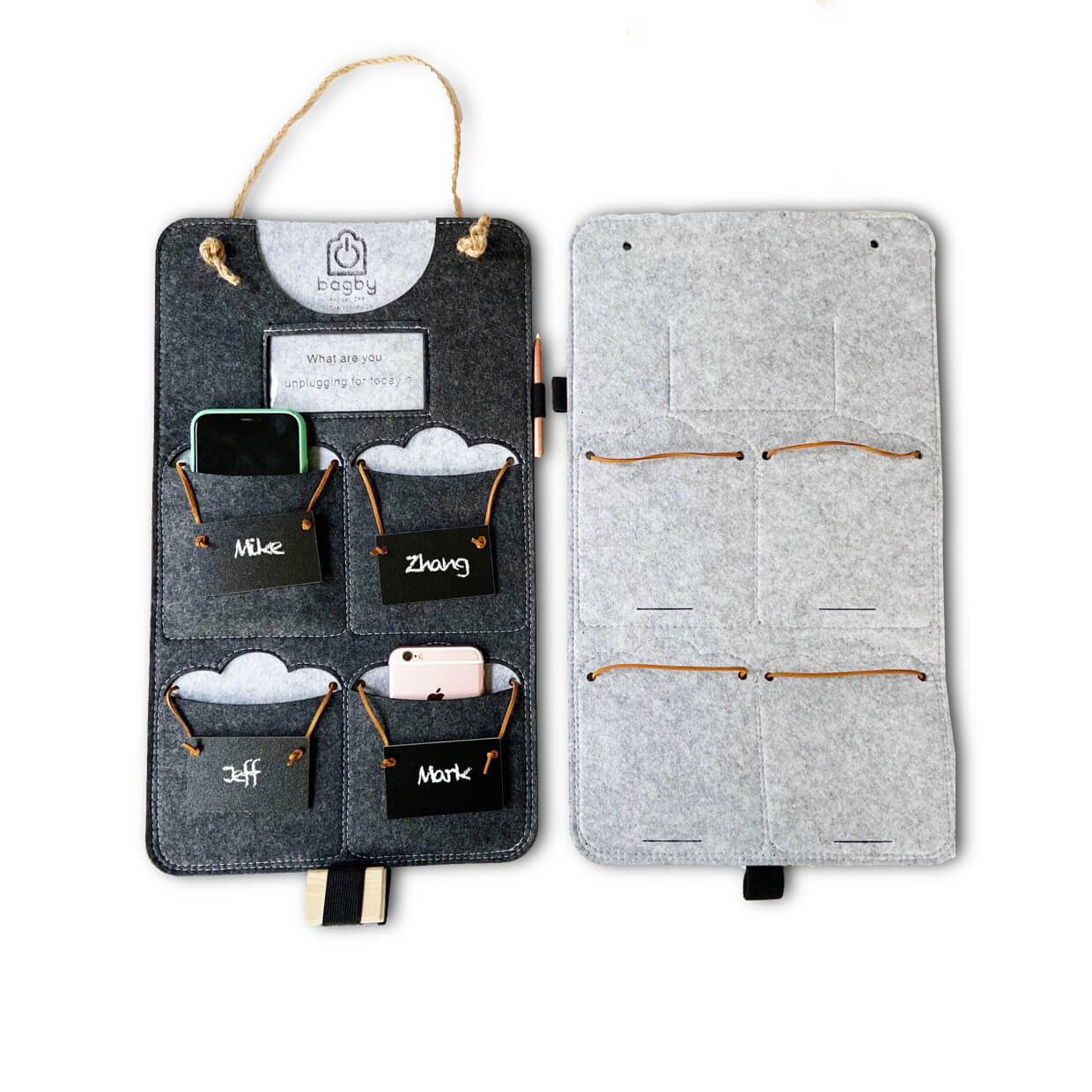 Bagby Social — 4-Pocket Group Phone Holder