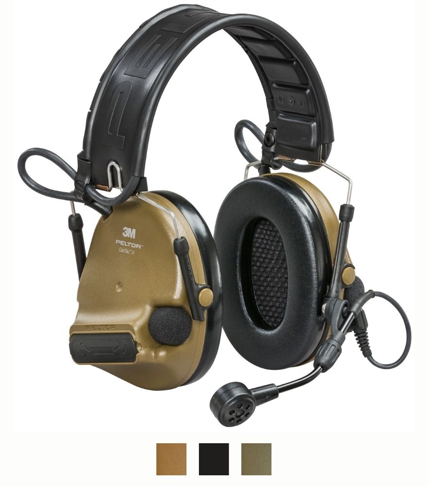 3M Peltor ComTac VI Tactical Headset – Neu, Gel-Ohrpolster & ARC-Halterungen inklusive