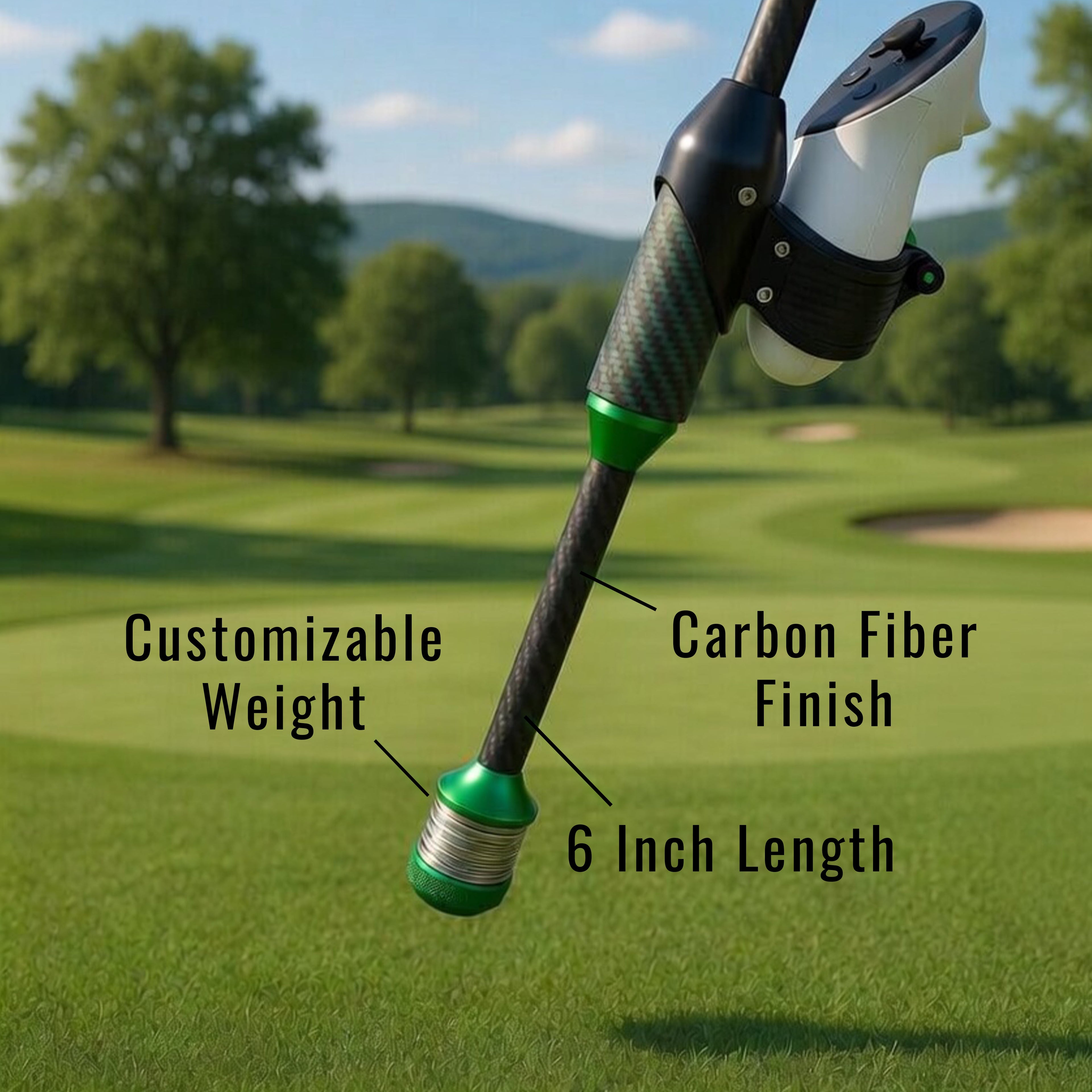 DriVR Elite VR Golf Club – Adjustable Weighted Handle for Meta Quest 2, 3, 3s & Pro