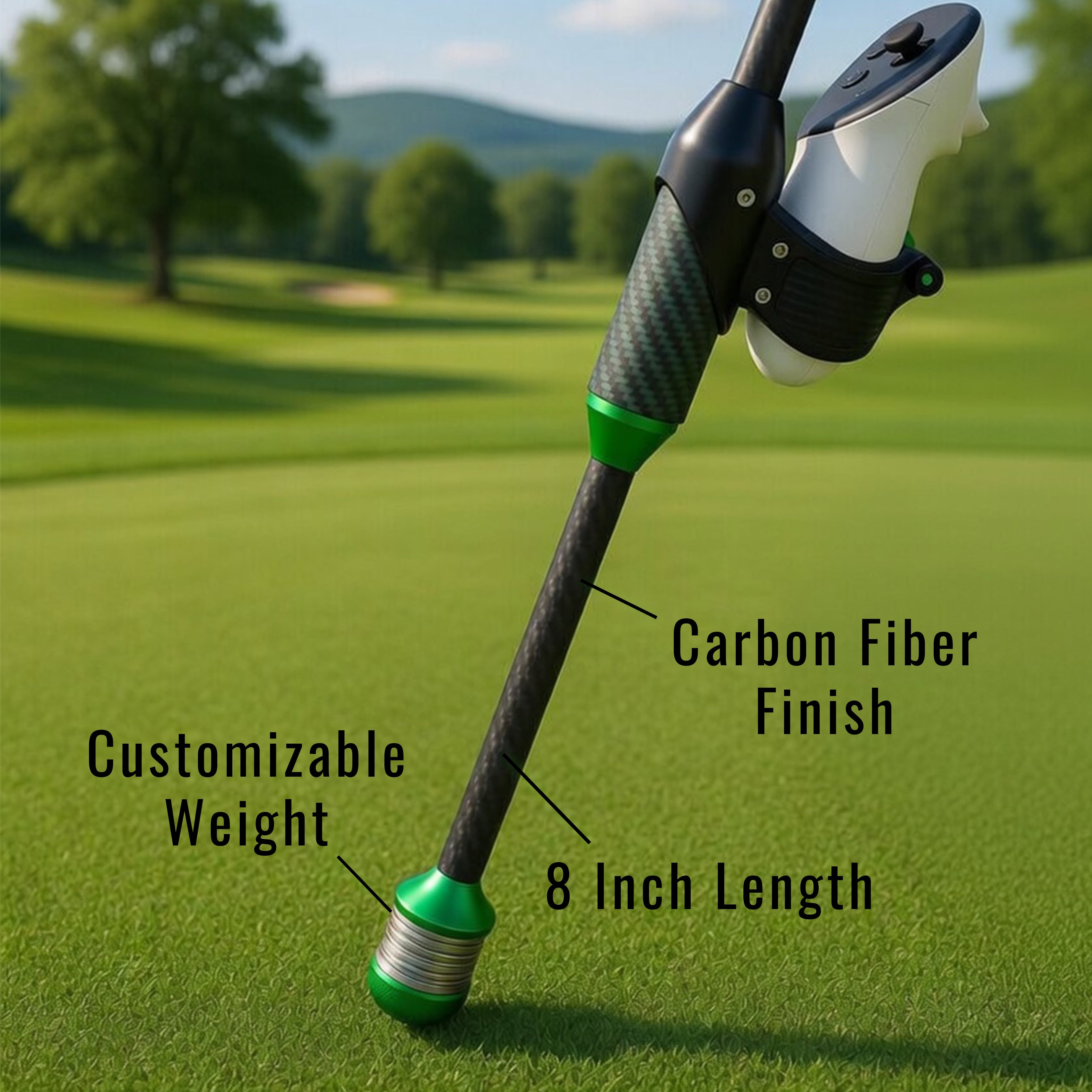 DriVR Elite VR Golf Club – Adjustable Weighted Handle for Meta Quest 2, 3, 3s & Pro