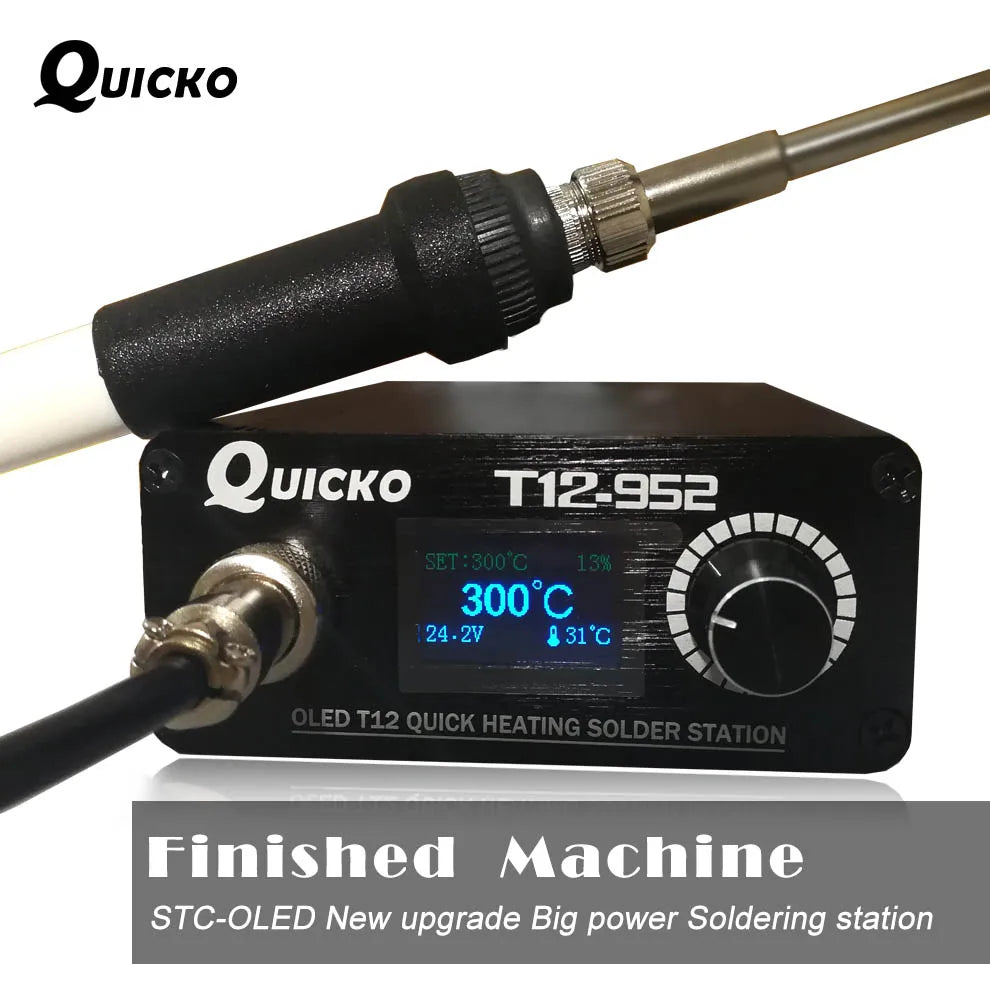 QUICKO T12-952 OLED Soldering Station - STC Digital Temperature Control