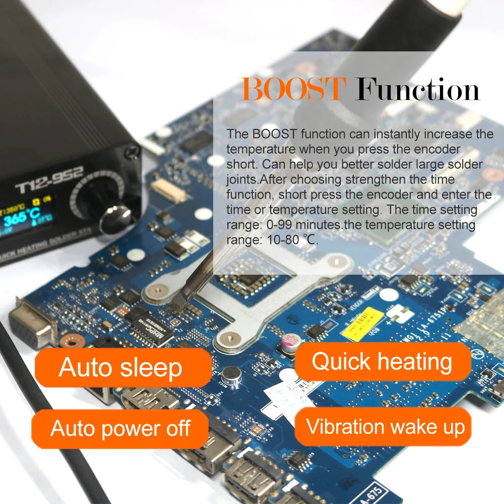 QUICKO T12-952 OLED Soldering Station - STC Digital Temperature Control