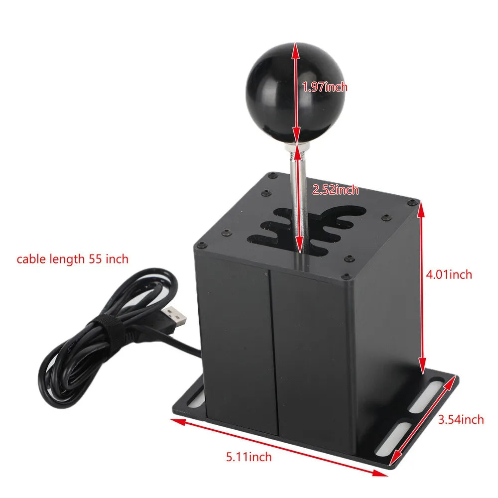 PC USB Simulator Shifter 64 Bit 6+R Handbrake for G29 G27 G25 G920 T300RS/GT