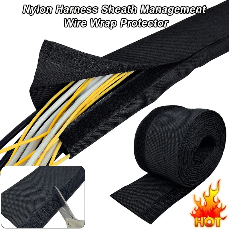PET Braided Cable Sleeve — Nylon Wire Wrap & Harness Protector