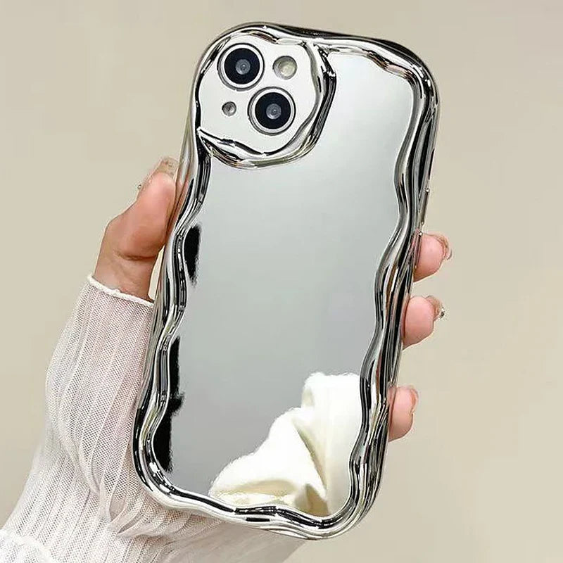 iPhone Case - Luxury Plating Makeup Mirror