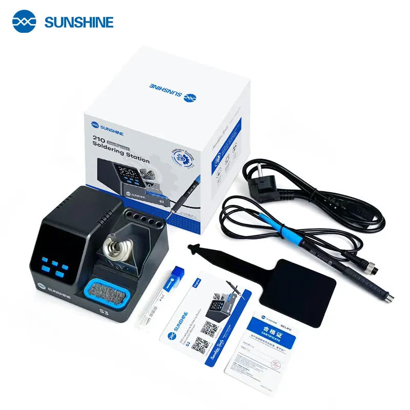Sunshine S3 60W Soldering Station - Intelligent Temp Control with 210 Tips