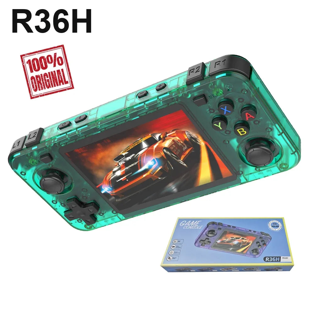 BOYHOM R36H Retro Handheld Game Console – 15,000+ Games, 3.5" IPS, Linux ArkOS