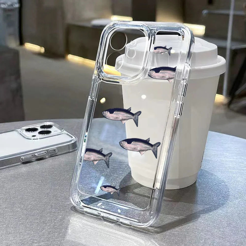 iPhone Case Ocean Animals Soft Clear Cover Whale