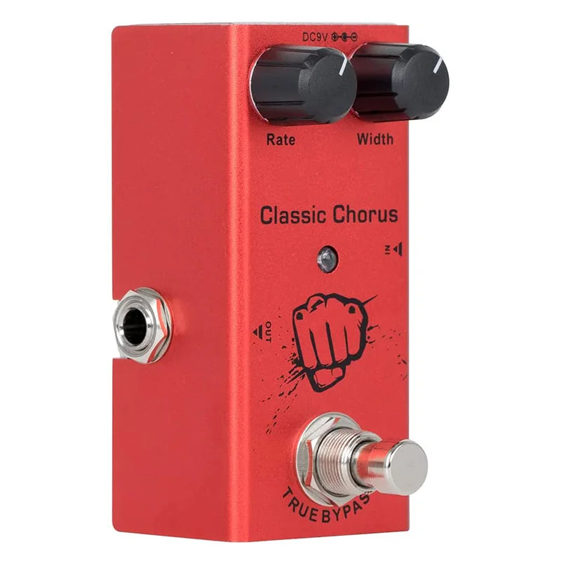 Guitar Effects Pedal – True Bypass, Aluminum Alloy | Overdrive, Distortion, Chorus, Delay & More