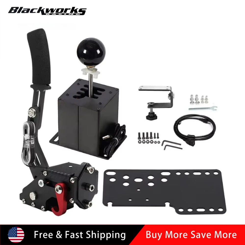 PC USB Simulator Shifter 64 Bit 6+R Handbrake for G29 G27 G25 G920 T300RS/GT