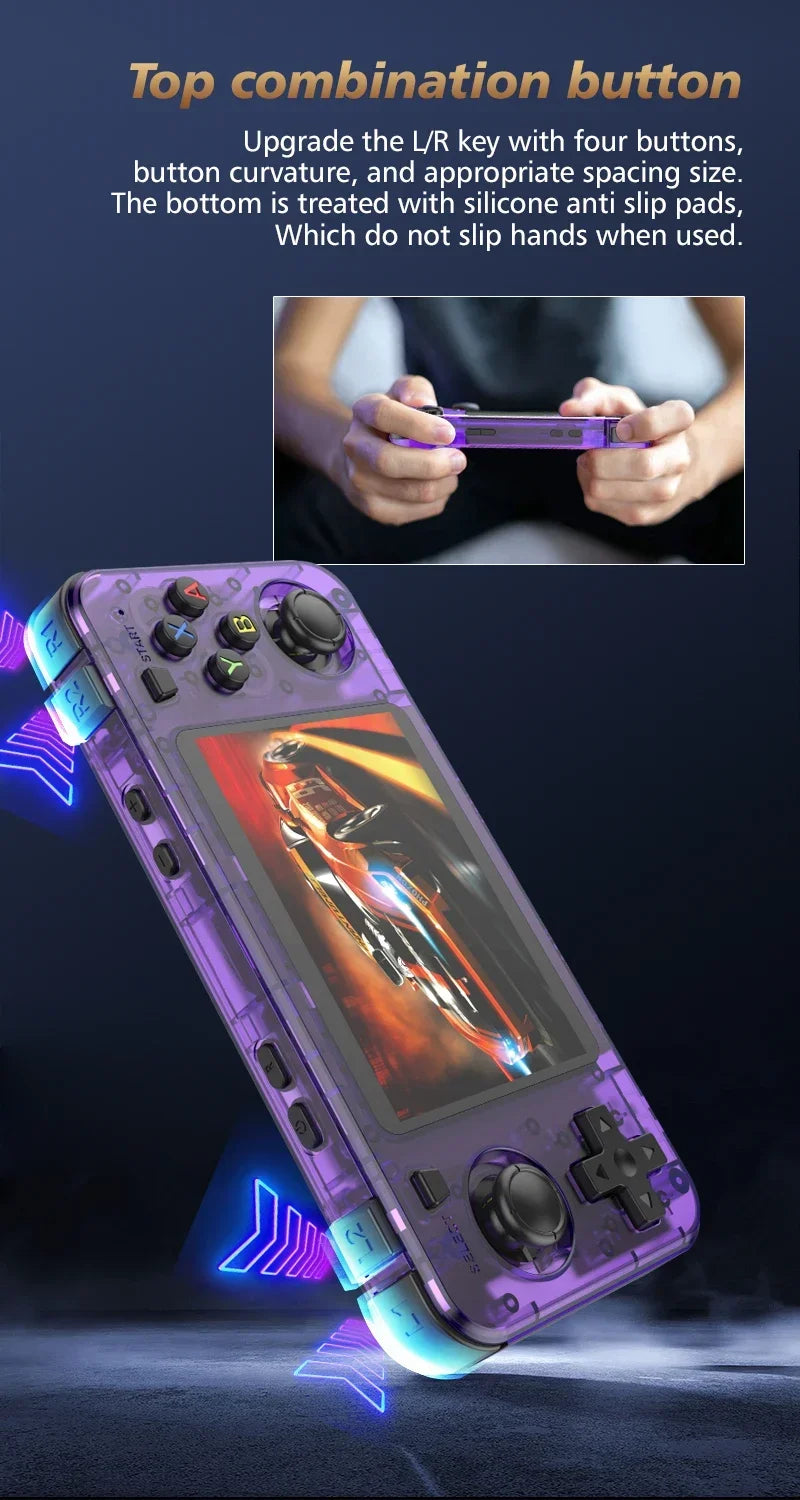 BOYHOM R36H Retro Handheld Game Console – 15,000+ Games, 3.5" IPS, Linux ArkOS