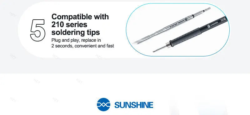 Sunshine S3 60W Soldering Station - Intelligent Temp Control with 210 Tips
