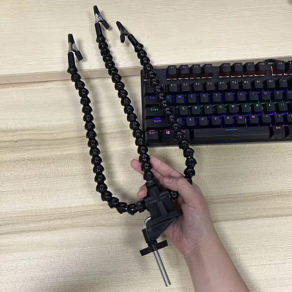 Soldering Helping Hand with Flexible Arms - Third Hand Electronics Repair Tool
