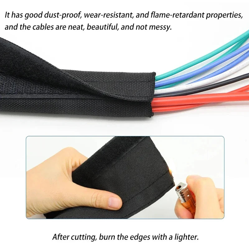 PET Braided Cable Sleeve — Nylon Wire Wrap & Harness Protector