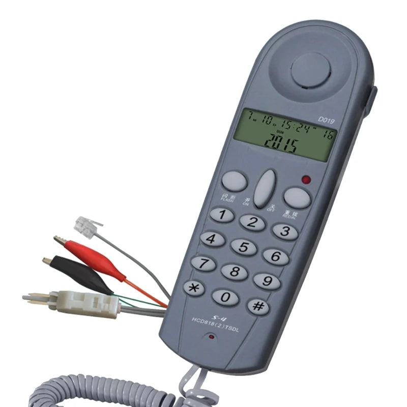 D019 Test Telephone | Corded Landline with Caller ID & Clock