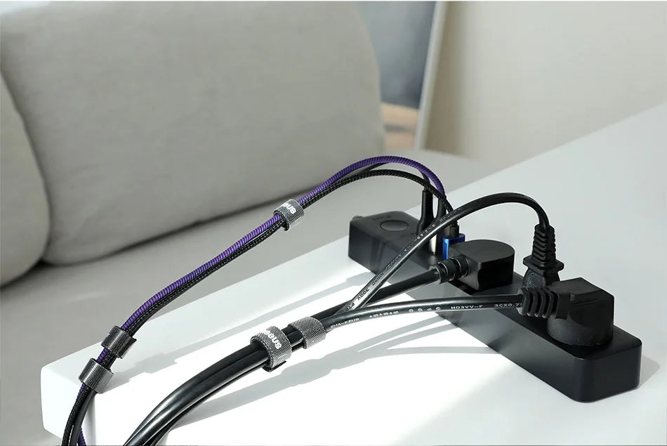 Baseus Velcro Cable Straps — Reusable Nylon Cable Ties & Organizer Clips