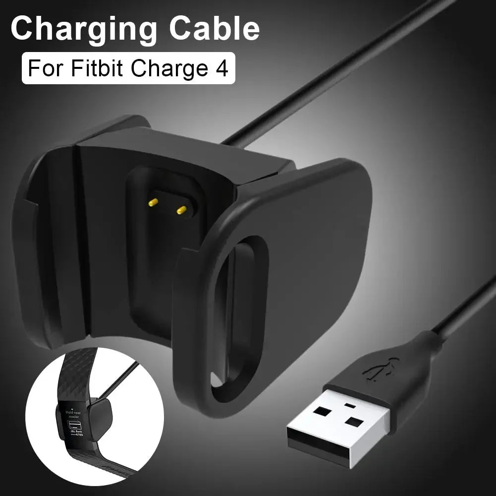 Replacement USB Charger Cord For Fitbit Charge 2 Charger Cable For Fitbit Charge 3 4 Smart Watch Dock Adapter Charging