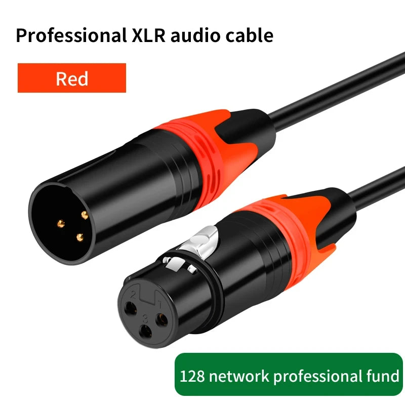 XLR Male to Female Balanced Audio Cable | Microphone & Mixer Extension