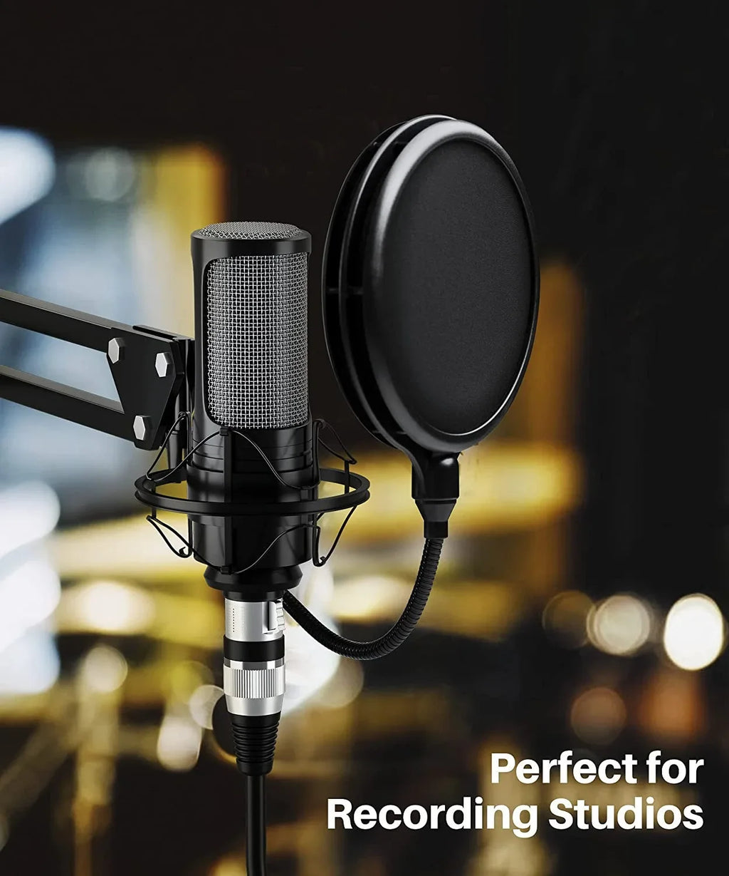 OFC XLR Balanced Microphone Cable | 3-Pin Male to Female | 1m–15m