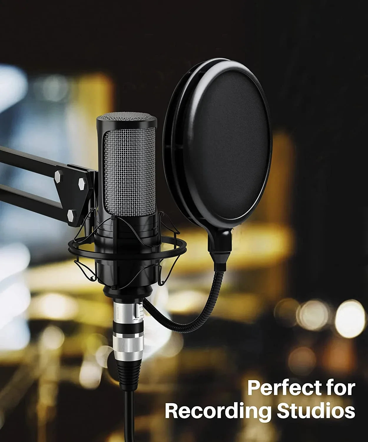 OFC XLR Balanced Microphone Cable | 3-Pin Male to Female | 1m–15m