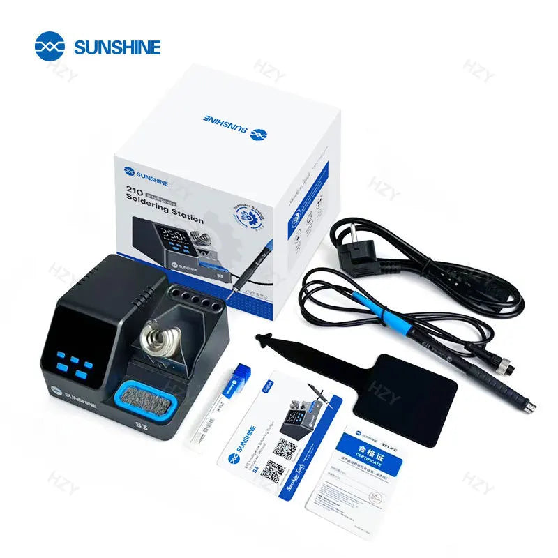 Sunshine S3 60W Soldering Station - Intelligent Temp Control with 210 Tips