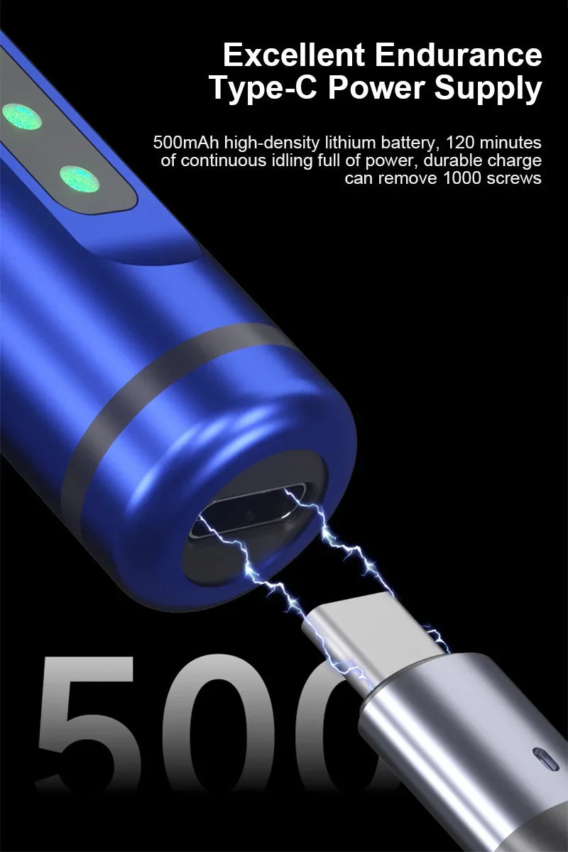 Mechanic Electric Screwdriver with LED - Phone, Tablet and Watch Repair Tool