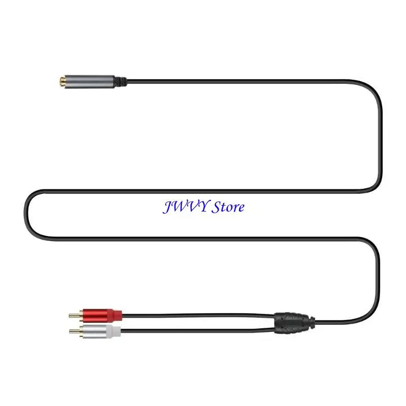 Two black cables with connectors on a white background, branded 'JWVY Store'.