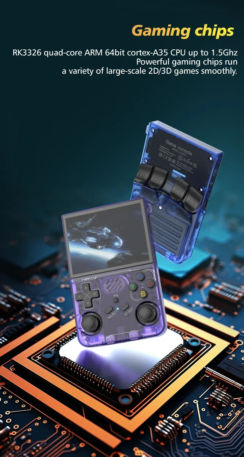 BOYHOM R36XX Retro Handheld Game Console – 60,000+ Games, 3.5" IPS Screen, Built-in Wi-Fi