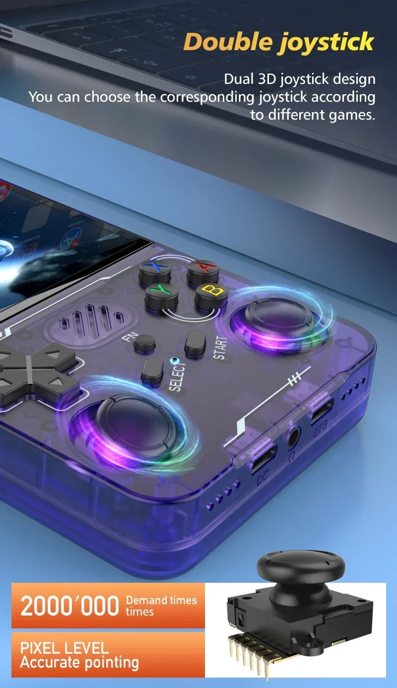 BOYHOM R36XX Retro Handheld Game Console – 60,000+ Games, 3.5" IPS Screen, Built-in Wi-Fi