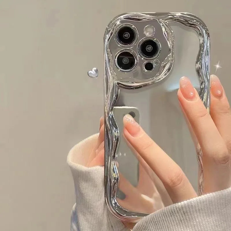 iPhone Case - Luxury Plating Makeup Mirror