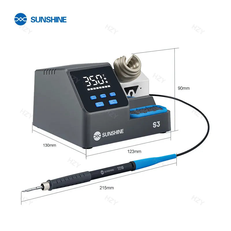 Sunshine S3 60W Soldering Station - Intelligent Temp Control with 210 Tips