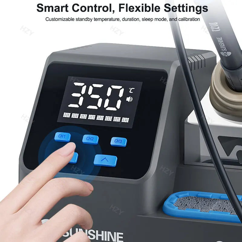 Sunshine S3 60W Soldering Station - Intelligent Temp Control with 210 Tips