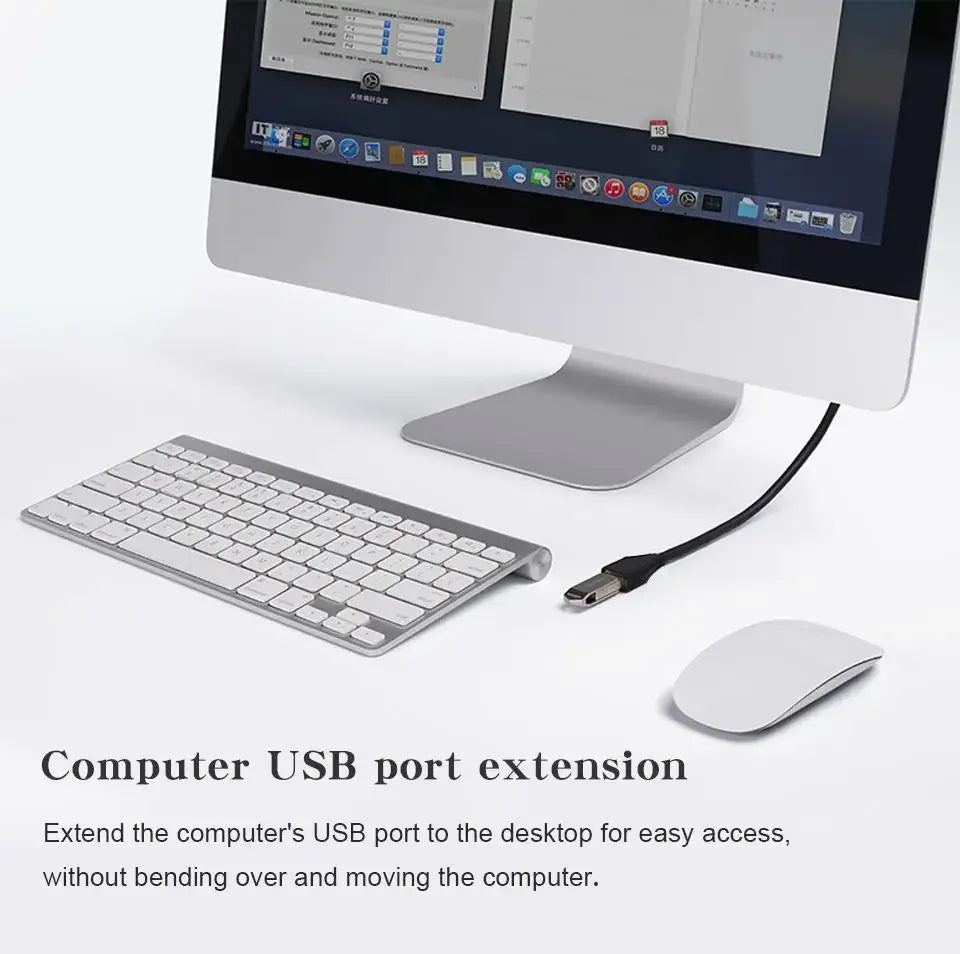 1/2Pcs USB 2.0 Cable Extension Cable 0.6m/1m/1.5m Wire Data Transmission Line Superhighspeed Data Extension Cable For Projector